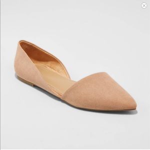 A New Day nude d’orsay flats, size 9